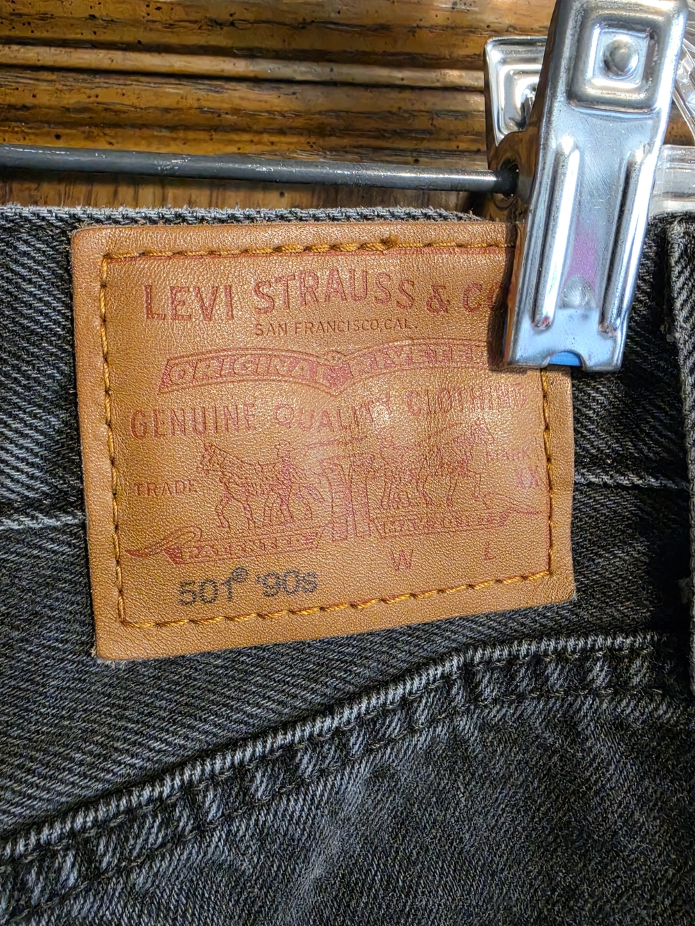 Levi's 501 90s Faded Black Jeans Premium 30x30
